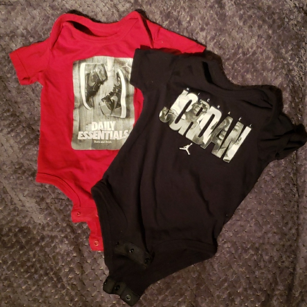 Jordan baby boy onesies